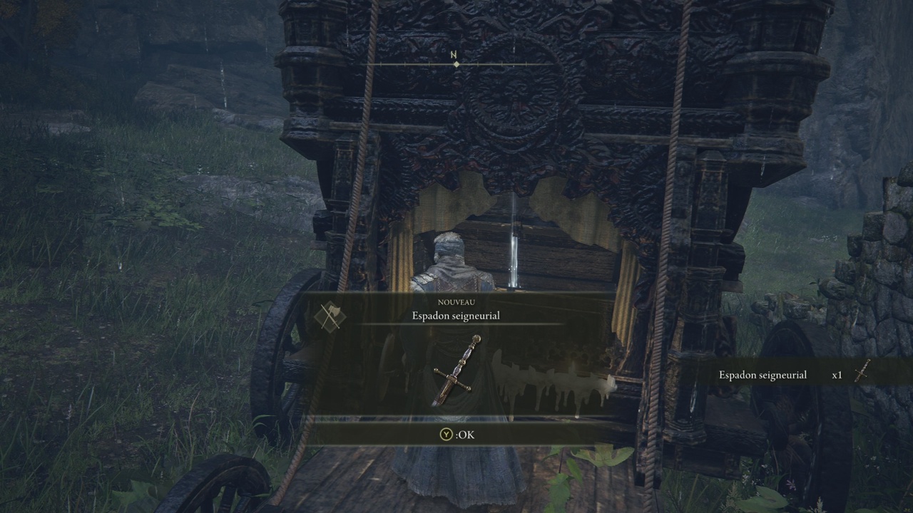 Ruines de la porte 02 Espadon seigneurial Elden Ring Monster Soluce